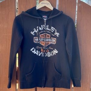 Women’s Harley Davidson Zip Up Hoodie size XS pre owned